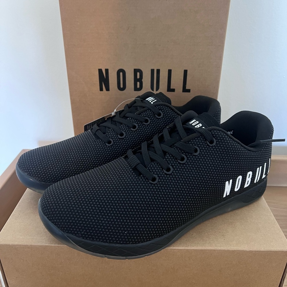 NEW WITH TAGS - NOBULL Black Superfabric Trainer Low